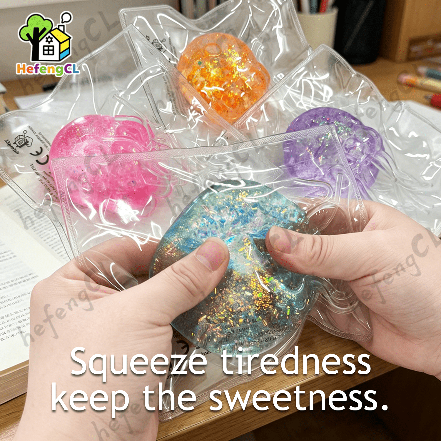 Jellyfish Squeeze Toy, Stress Relief Malt Ball